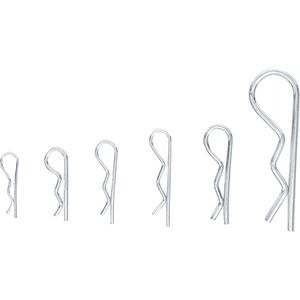 Produktbild für Federstecker BGS-technic 88134, aus Stahl, Sortiment