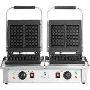 Produktbild für Waffeleisen Royal-Catering RC-WM201, 2x 2000 Watt