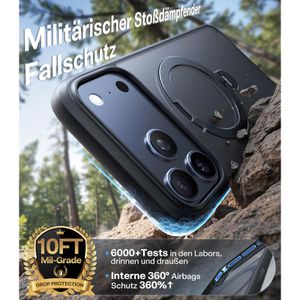 Produktbild für Handyhülle Torras Ostand Spin Series, MagSafe, schwarz