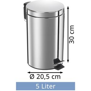 Produktbild für Mülleimer Böttcher-AG silber