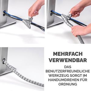 Produktbild für Kabelschlauch Fellowes 9929801, grau