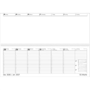 Produktbild für Tischkalender Zettler 126, Giganta XXL, Wochenkalender quer