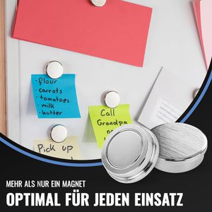 Produktbild für Magnete Poppstar 1011149, silber, Neodym Magnet