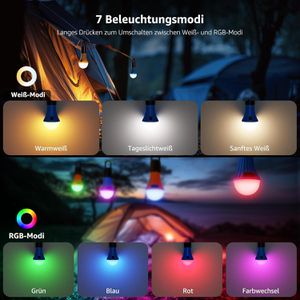 Produktbild für Campinglampe Lepro aufladbar