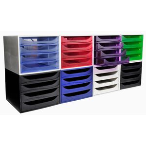 Produktbild für Schubladenbox Exacompta 228014D, Ecobox, A4
