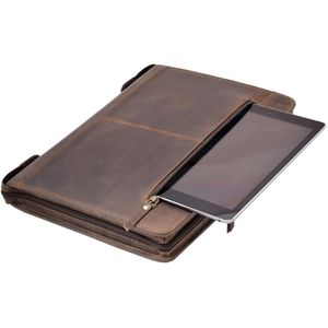 Produktbild für Schreibmappe Menzo MB55, Echt Leder, marone, A4