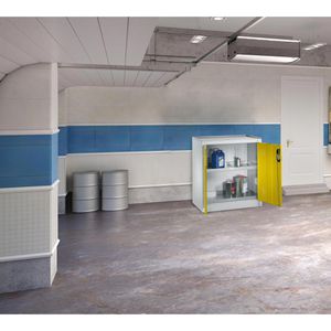 Produktbild für Umweltschrank CP-Möbel 8821-315, lichtgrau / gelb