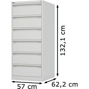 Produktbild für Karteischrank Bisley KS26-625, für DIN A5