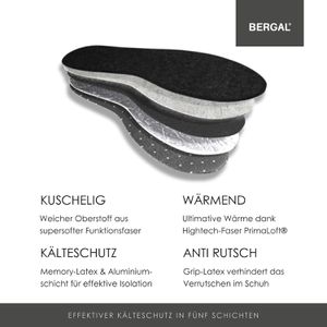 Produktbild für Einlegesohlen Bergal Thermo Soft, PrimaLoft-Faser