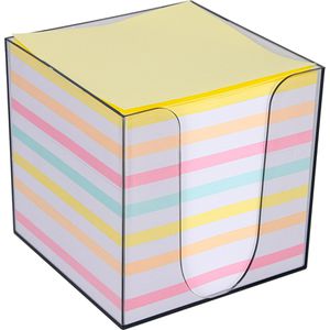 Zettelbox Böttcher-AG grau transparent, 9,6 x 9,6 cm