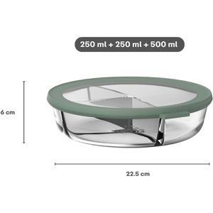 Produktbild für Mikrowellengeschirr Mepal Bento Bowl, Nordic sage, aus Glas