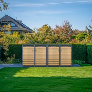 Produktbild für Mülltonnenbox Phoenix GB4426AWK, Metall