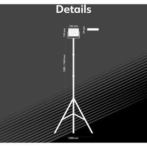 Produktbild für Baustrahler Müller-Licht Boston, LED, Netzbetrieb, 2,5 m Kabel