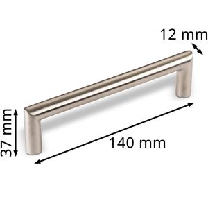 Produktbild für Möbelgriffe SO-TECH E11, silber, aus Edelstahl