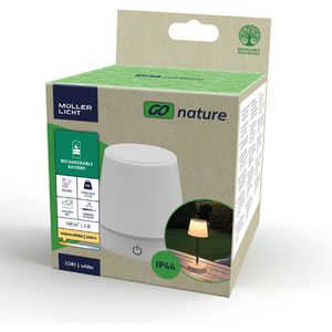 Produktbild für Tischlampe Müller-Licht Loki, weiß mit LED