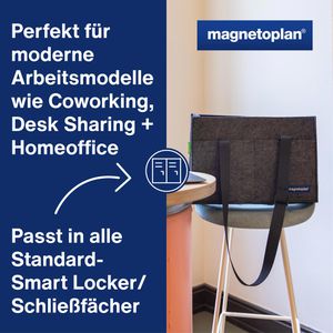 Produktbild für Laptoptasche Magnetoplan Desk Sharing, 11126, anthrazit