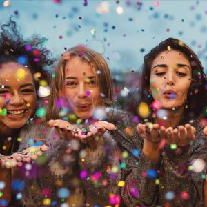 Produktbild für Konfetti Relaxdays 10023878, XL, aus Folie