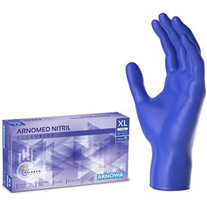Einmalhandschuhe Arnomed Nitril Ocean Blue, blau, 100 Stück