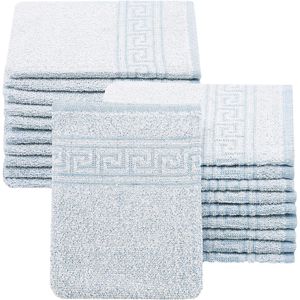 Waschlappen Zollner Tebe Set, blau, 16 x 22 cm