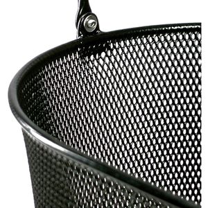 Produktbild für Fahrradkorb KLICKfix Oval Plus EF, schwarz, aus Metall, 18l