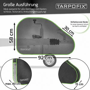 Produktbild für Deichselabdeckung Tarpofix DH4, mit Reflexstreifen