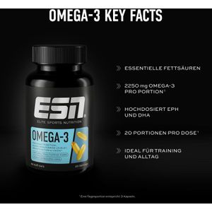 Produktbild für Omega-3 ESN Caps, hochdosiert, 60 Kapseln