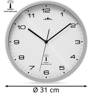 Produktbild für Wanduhr Monzana Kunststoff, analog, Funkuhr