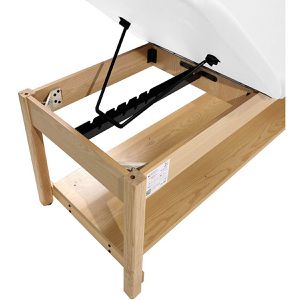 Produktbild für Behandlungsliege Teqler T146712, aus Holz, creme-weiß