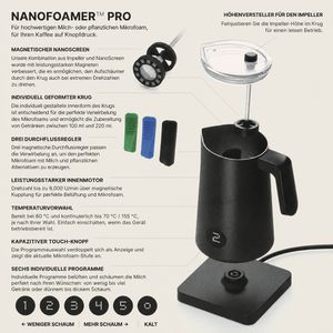 Produktbild für Milchaufschäumer Subminimal NanoFoamer Pro, elektrisch