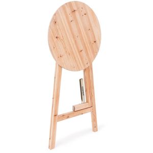 Produktbild für Stehtisch CASARIA 101676, braun, Ø 80 cm, klappbar