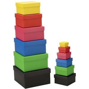 Geschenkbox Ideen-mit-Herz 013899, Set, farbig sortiert