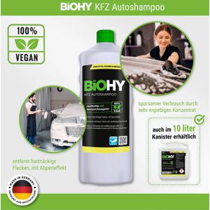 Produktbild für Autoshampoo BiOHY Kfz, frischer Duft