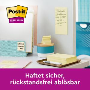 Produktbild für Haftnotizen Post-it Super Sticky Würfel, gelb