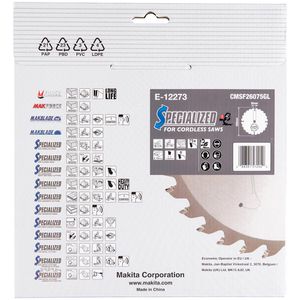 Produktbild für Kreissägeblatt Makita E-12273, EFFICUT
