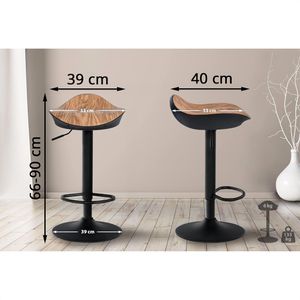 Produktbild für Barhocker CLP Alisson, 322075, drehbar mit Lehne