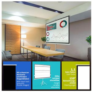 Produktbild für Beamer-Leinwand ESMART Professional MISATI Stativ