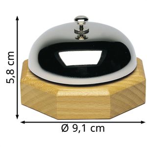 Produktbild für Tischglocke Westmark Apart, silber, 6 x 9cm (HxØ)