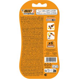 Produktbild für Nassrasierer Bic 3 Hybrid