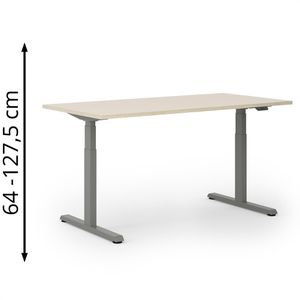 Produktbild für Schreibtisch Actiforce Pro 1050 lite, eiche / anthrazit