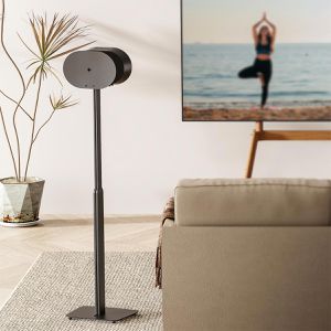 Produktbild für Lautsprecherständer myWall HS45L, schwarz, aus Metall, 2 Stück
