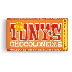 Tonys-Chocolonely Tafelschokolade Vollmilch, Karamell und Meersalz, Fairtrade, 180g