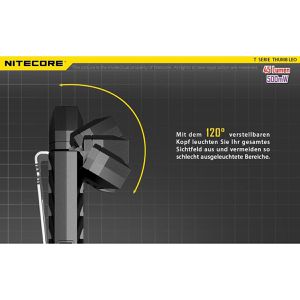 Produktbild für Taschenlampe Nitecore Thumb UV, LED, aufladbar