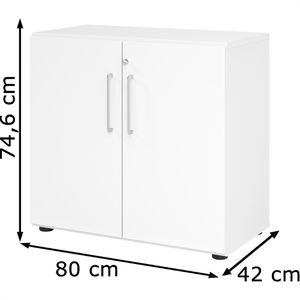 Produktbild für Aktenschrank Hammerbacher Serie 9 Advanced, aus Holz