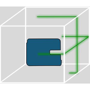 Produktbild für Kreuzlinienlaser Makita SK105GDZ