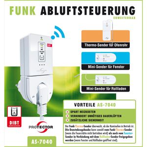 Produktbild für Abluftsteuerung Protector Comfort AS 7040 Funk