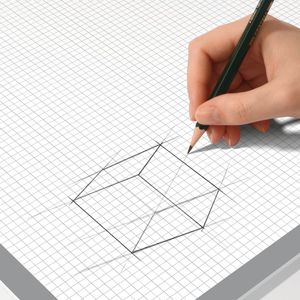 Produktbild für Schreibunterlage Sigel HO265, Squared, weiß / grau