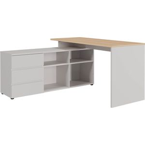 Produktbild für Schreibtisch Germania Lissabon 4187, eiche / kaschmir