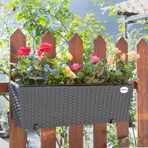 Produktbild für Blumenkasten CASARIA 108062, schwarz