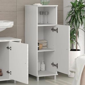 Produktbild für Badschrank Vicco Fynn, mit 4 Füßen, weiß