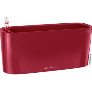 Produktbild für Übertopf Lechuza DELTA 10, rot hochglanz, 30 x 13 x 11 cm